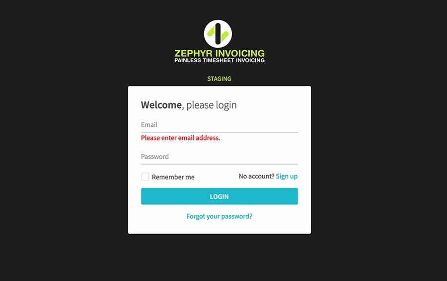 Zephyr Invoicing System